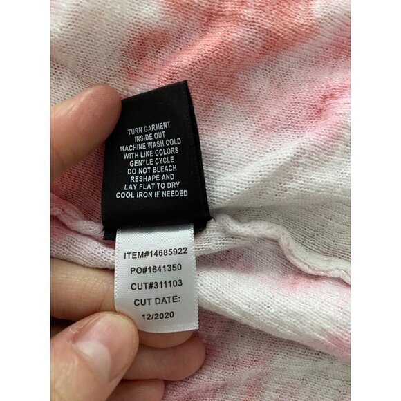 Torrid Womens Tie-Dye Cardigan Sweater Size 4 Pink & White 80% Cotton 20% Rayon - Picture 5 of 8